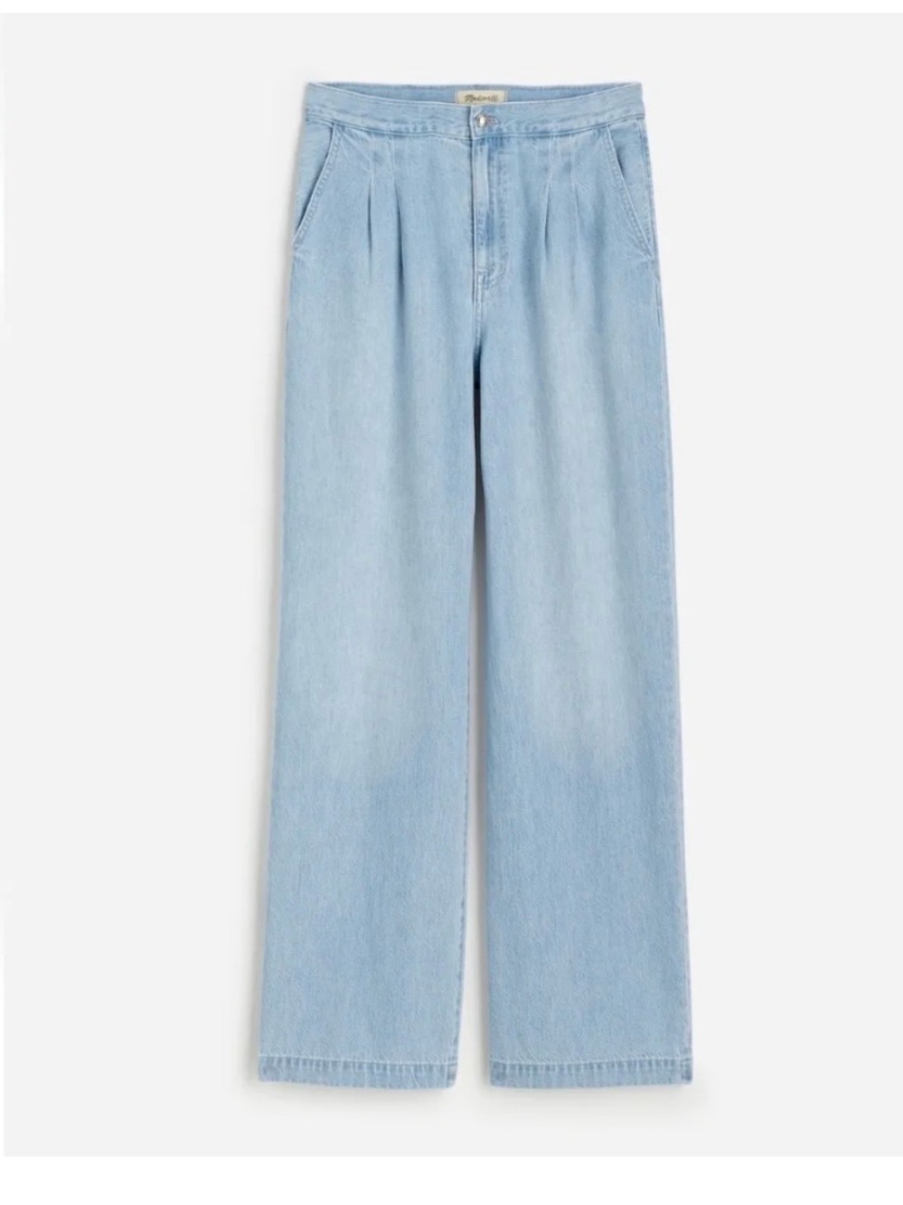 Madewell The Harlow Wide Leg Trouser Jean Light Wash - Size 28 - Long length